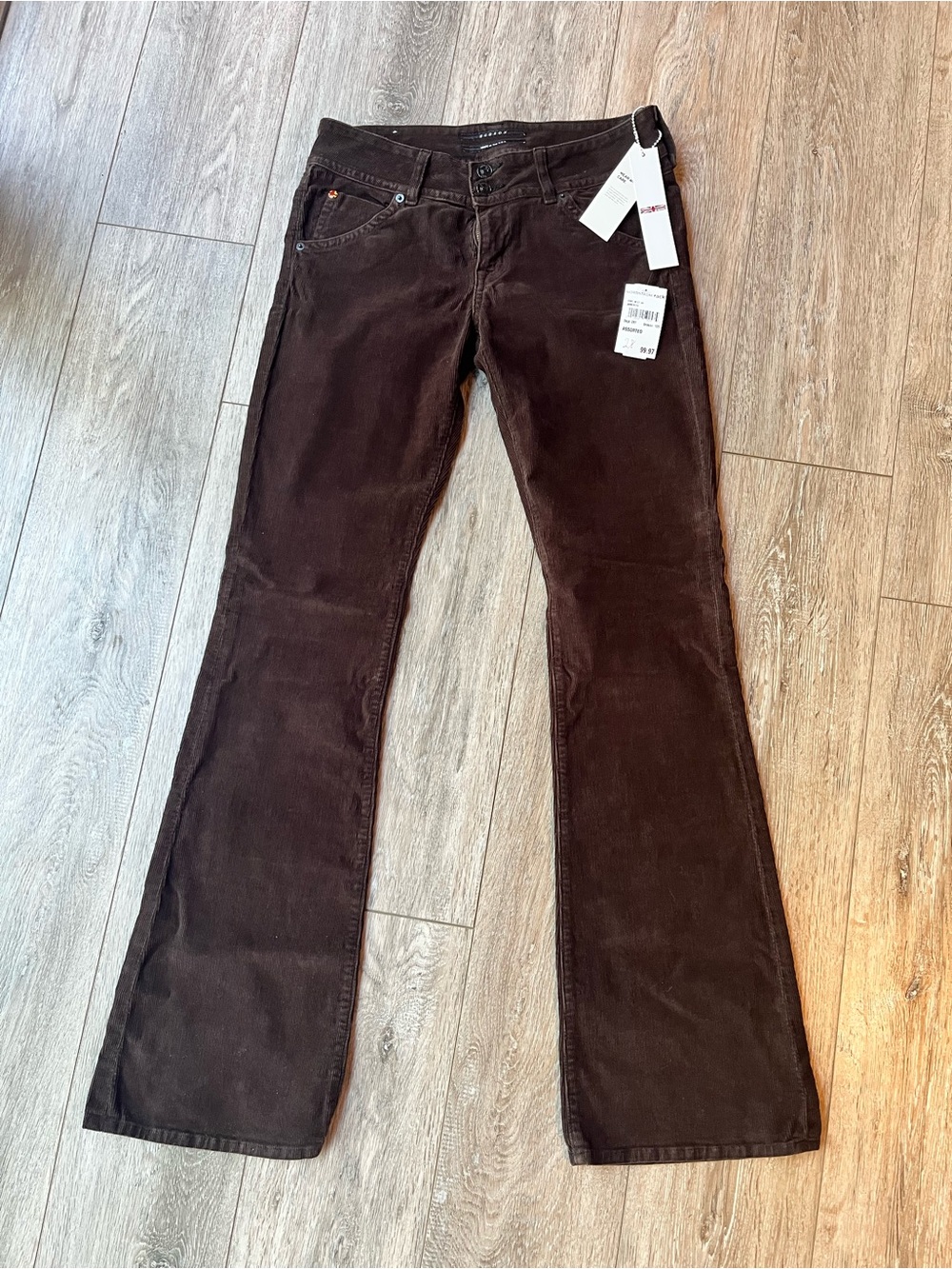 NWT! Hudson Jeans Brown Corduroy Flare Pants. Perfect brown color of the season.